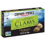 Crown Prince Natural Smoked Baby Clams in Olive Oil 85g