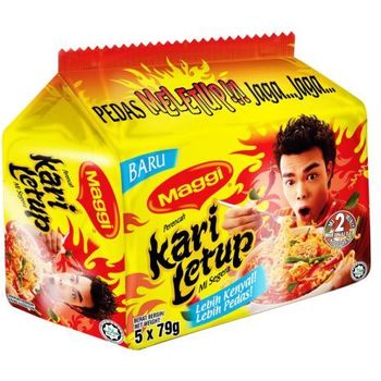 Maggi 2 Min Noodles Kari Letup 5 x 79g