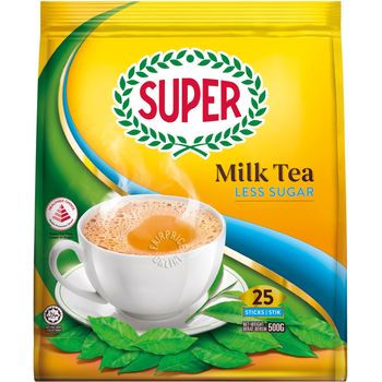 SUPER 3 In 1 Instant Milk Tea Less Sugar 500g