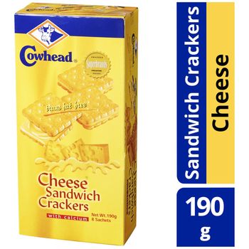 Cowhead Sandwich Crackers With Calcium Cheese