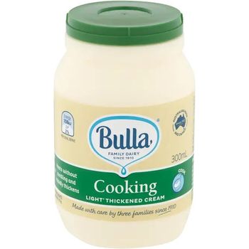 Bulla Fresh Cooking Light Thickened Cream 300ml