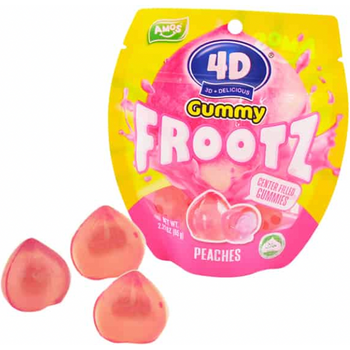 4D Gummy Fruit Juicy Peaches 65g