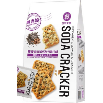 Natural Idea Taiwan Buckwheat Seaweed Chia Seed Cracker 180g