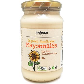 Melrose Organic Mayonnaise Sunflower 365g