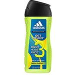 Adidas Get Ready Shower Gel 3in1 Sparkling Fresh Citrus Fragrance For Body Hair Face Phfriendly 250ml