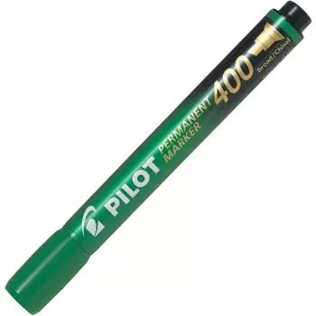 Pilot Permanent Marker Chisel Tip 400 Green 1.5mm