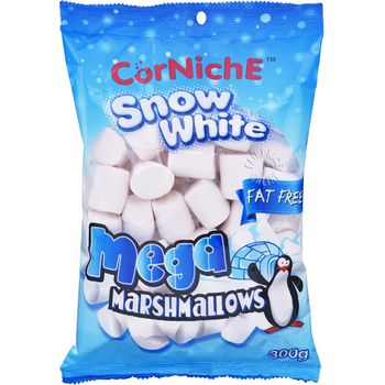 Corniche Snow White Mega Marshmallows 300g