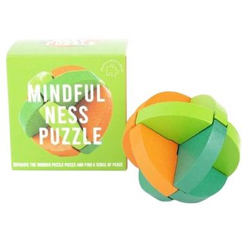Gift Republic Wooden Chill Out Wellness Puzzles Solving Challenge
