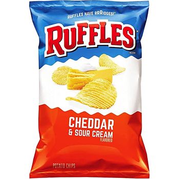 Ruffles Cheddar And Sour Cream Potato Chips 184.2g