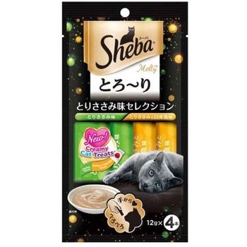 Sheba Cat Treat Melty Chicken & Whitefish Flavour 12g 4pcs