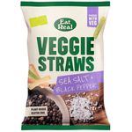 Eat Real Sea Salt + Black Pepper Veggie Straws 110g