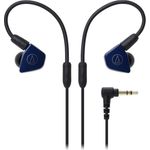 Audio Technica ATH-LS50iS Earphones with Mic Navy