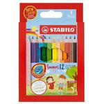 STABILO SWANS COLOUR PENCILS 12'S SHORT