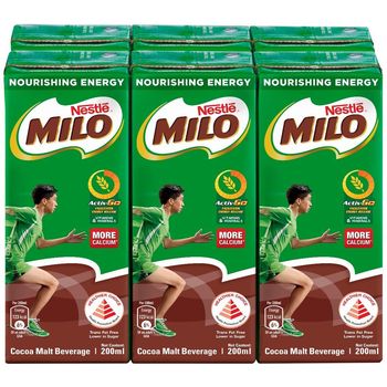 Milo UHT Chocolate Malt Drink 6pcs 200ml