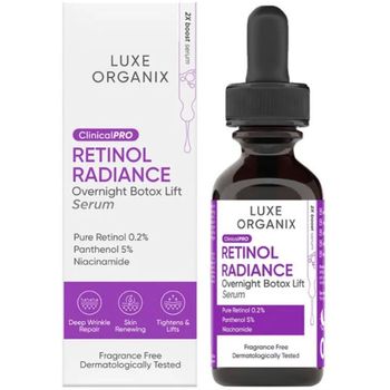 Luxe Organix Clinical PRO Retinol Radiance Overnight Botox Lift Serum 30ml