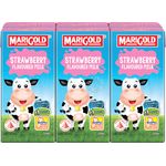 Marigold Uht Packet Milk Strawberry 6 x 200ml