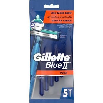 Gillette Blue2 Plus Mens Disposable Razor Bag 5 Count 48g