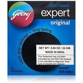 Godrej Natural Black Expert Powder Hair Color 24g