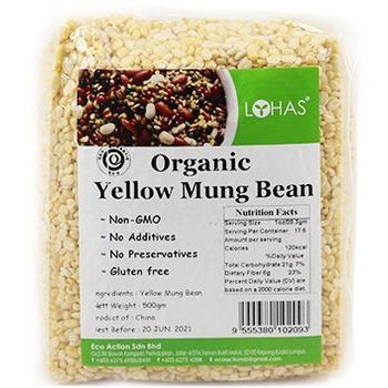 Organic Yellow Mung Bean 500g