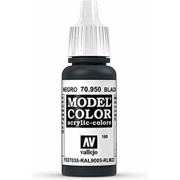 Vallejo Black Model Color Paint 17ml