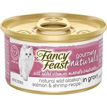 Purina Fancy Feast Natural Wild Alaskan Salmon & Shrimp In Gravy 85g