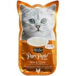 Kit Cat Purr Puree Plus+ Chicken And Fish Oil Skin And Coat Care Cat Treats 60g