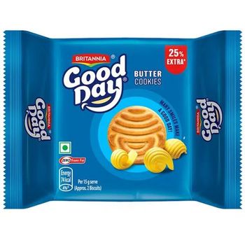 Britannia Good Day Butter Cookies Crunchy Teatime Snack 120g