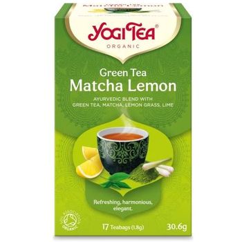 Yogi Tea - Ayurvedic Blend, Organic Green Tea Matcha Lemon Tea (17 teabags)