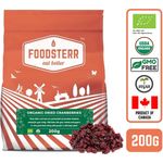Foodsterr Organic Dried Cranberries 200g