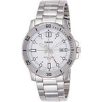 Casio Mtp-vd01d-7ev Men's Enticer Stainless Steel White Dial Casual Analog Sporty Watch