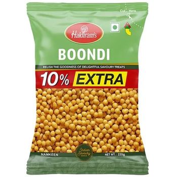 Haldiram's Namkeen Boondi Plain Del 200g