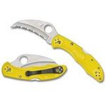 Spyderco Tasman Salt 2 Folding Knife Serrated Yellow Frn 60g