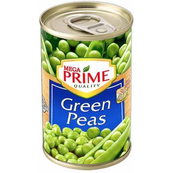 Mega Prime Green Peas Easy-Open Can 155g