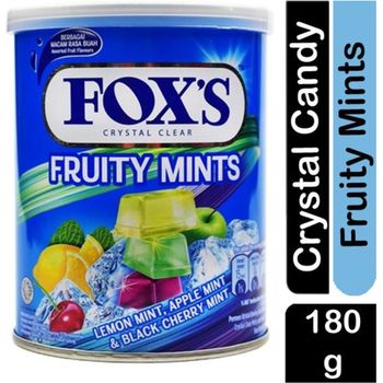 Fox's Fruity Mints Lemon Mintapple Mint Blackcherry Mint