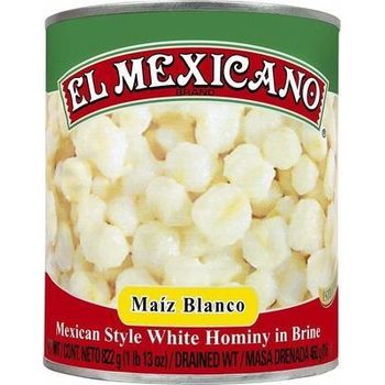 El Mexicano White Hominy 822g