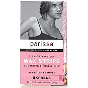 Parissa Wax Strips Sensitive Assorted Sizes 24 Ct