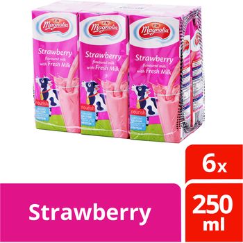 F&N Magnolia Uht Packet Milk Strawberry