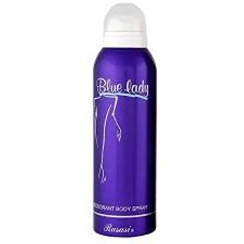 Rasasi Blue Lady Deodorant Body Spray For Women 200ml X 2pcs