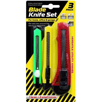 UBL Blade Knife Set With Screw Lock Home Office School Business Stationery 40g