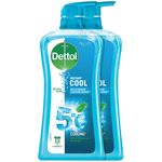 Dettol Antibacterial Phbalanced Body Wash Cool 2pcs 950ml