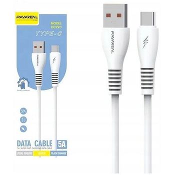 Pavareal Cable USB to Type C 5A PA DC99C 1m White