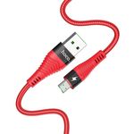 Hoco U53 4A Micro Usb Cable 1.2m Red