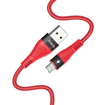 Hoco U53 4A Micro Usb Cable 1.2m Red