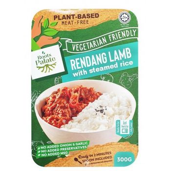 Roots Palate Rendang Lamb with Steamed Rice 300g