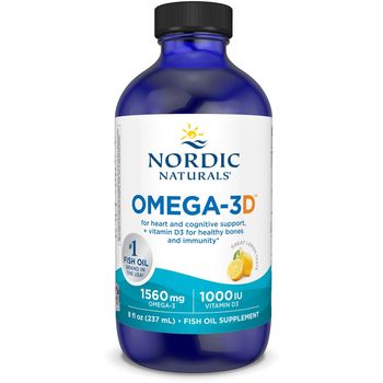 Nordic Naturals Omega-3D, Lemon 237ml