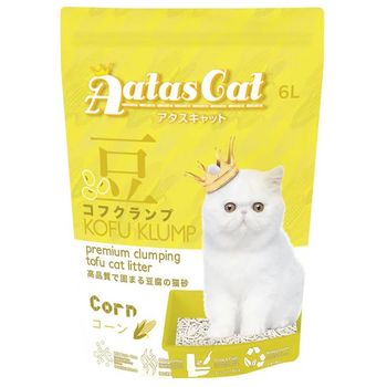 Aatas Cat Kofu Klump Tofu Cat Litter Corn 6l
