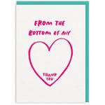 Ohh Deer From The Bottom Of My Heart Thank You Greeting Card