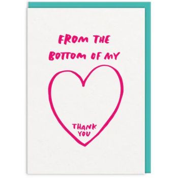 Ohh Deer From The Bottom Of My Heart Thank You Greeting Card