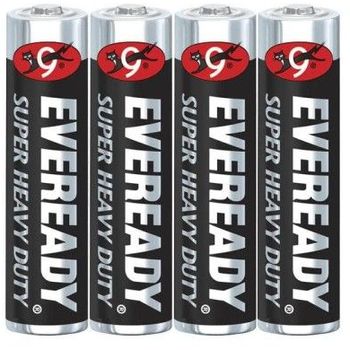 Eveready Black Spr Hvy Duty Aaa 4s