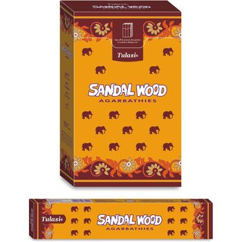 Tulasi Sandalwood Wood Agarbathi Black